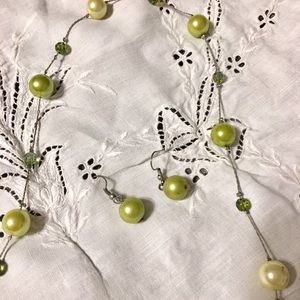 Necklace and earring set.